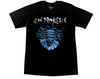 Shpongle Mask T-Shirt Classic, with 'Red Rocks 2019' Dates on the reverse.