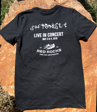 Shpongle Black T Shirt with Dates on the Reverse